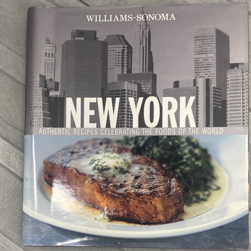 Williams Sonoma New York Cookbook with Gray and Blue Cover